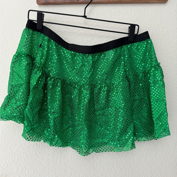 Green Sparkle Athletics Skirt - Picture 2 of 2